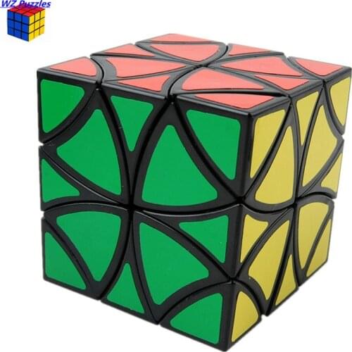 Lanlan Curvy Copter Magic Cube Puzzle Twelve shaft butterflower black Speed Cubo Magico Educational toys Collectors game gift