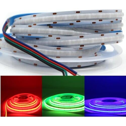 Rgb FOB LED Strip Lights COB 768leds/m Linear Flexible LED Tape Ribbon RA90 TV Backlight Flexible Ribbon LED Tape lamp 1-5m