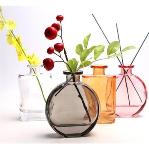 Mini Vase Glass Nordic Dry Flower Aromatherapy Desktop Living Room Home Decoration Accessories