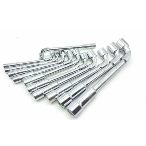 New 11pcs/set L type Hollow socket wrench Car tools Hex Wrench Easy For Long Bolt 6, 7,8, 9, 10, 11, 12,13,14,17,19mm 40CR