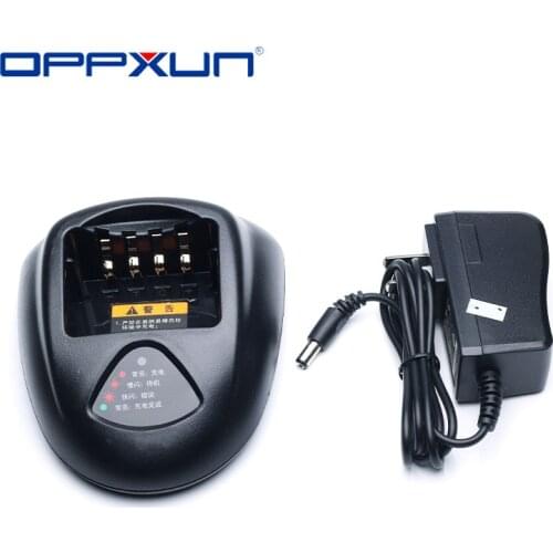 OPPXUN Charger CH10L07 With Adapter for Hytera HYT TC-700 TC-700EX TC-780M TC-780T TC780 TC710 TC700 BL1703 BL-2102 Etc Battery