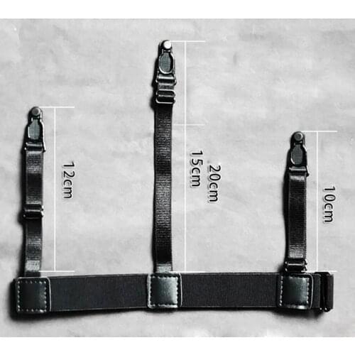 Pair Of Men Women Elastic Leg Thigh Garter Straps High Stockings Black