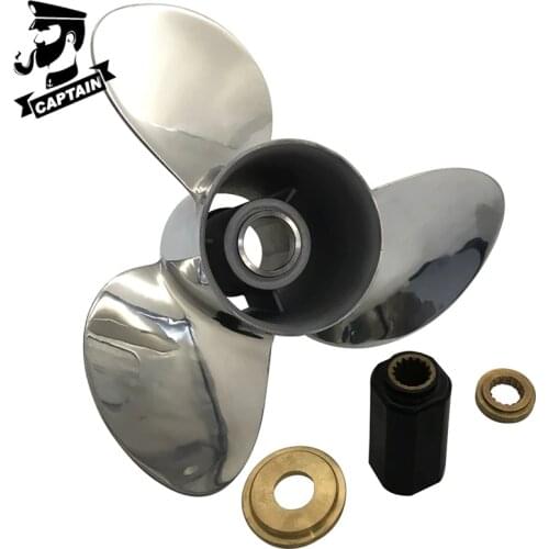 Captain Propeller 14.25x17 Fit Mercury Outboard Engines 90HP 135 HP 175 HP 225HP Stainless Steel 15 Tooth Spline RH 48-898994A46