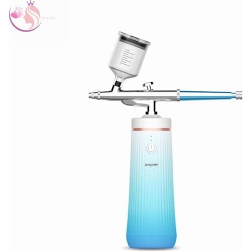 Hot Sales Nano Oxygen Mist Sprayer Air Compressor Kit Airbrush For Nail Art Tattoo Craft Cake Nano Fog Mist Spray Gun 2021