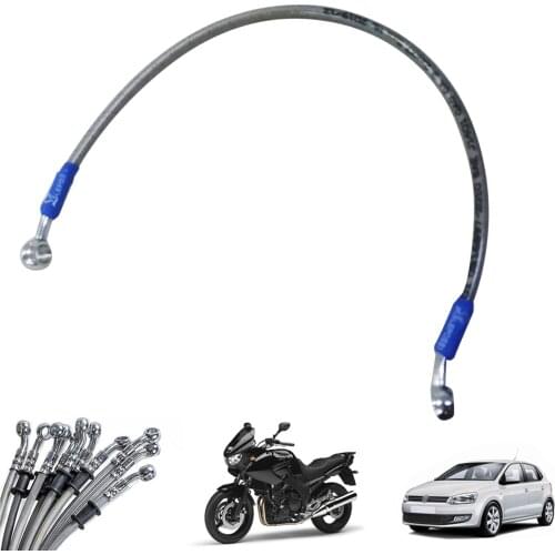 39cm-70cm Motorcycle Brake Oil Hose Brake Line Universal Motorbike Stainless Steel Braided Pipeline Moto