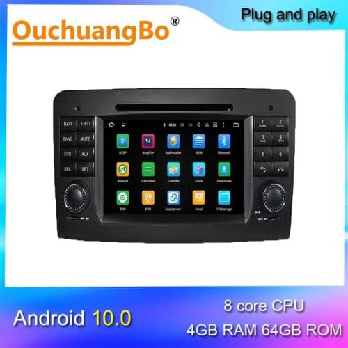 Ouchuangbo stereo radio recorder for Benz ML W164 GL X164 with Android 10 gps navigation bluetooth DVD player 8 core 4GB+64GB