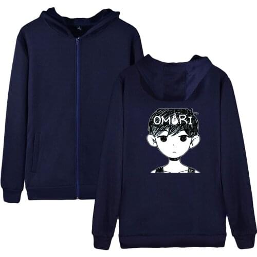 WAWNI Omori Zipper Hoodies Sweatshirts Hip Hop Polyester Plus Cotton Volleyball Creative Zip Hoodie Zipper Hooded New Zipper