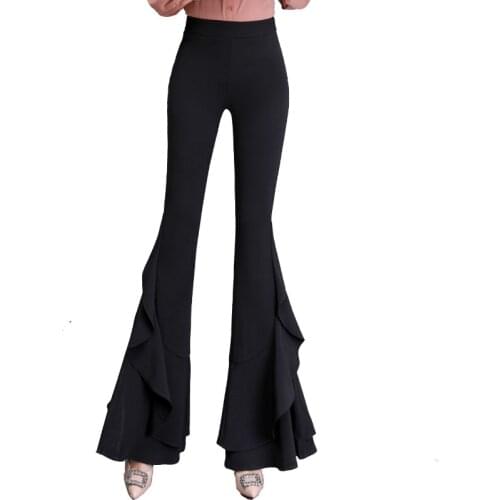 Spring Fall Flare Womens Pants Pantalon Femme Pantalones De Mujer Ropa Mujer Spodnie Damskie Trousers Women Sexy Ubrania