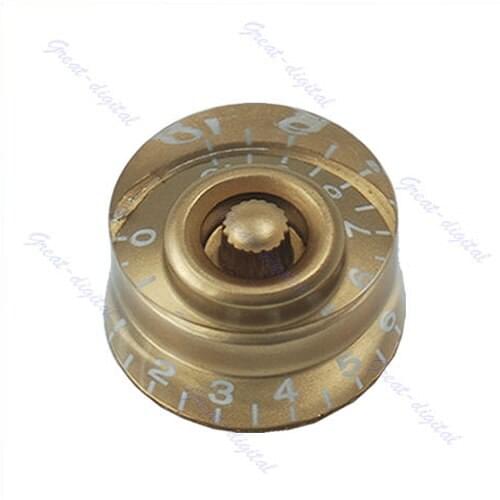 1PC Speed Control Gold Knob Numerals For Electric Guitar