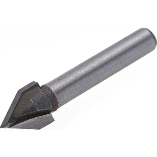 1pc 1/4" Shank V Groove Bit 60 Degree CNC Router Engraving Wood Working Tool 6x10mm