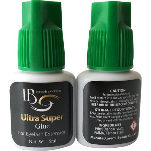 1 Second Glue For lashes 5ml Black Eyelash Extension glue i-beauty Ultra super For Glue Individual and volume Eyelash