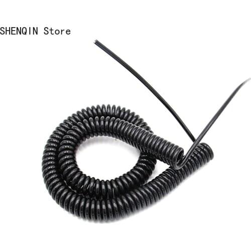 12-core 24AWG spring wire and cable PU telescopic wire 12-core shielded spring wire Spiral telescopic cable Stretchable wire