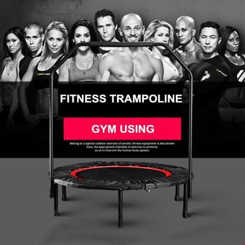 40" Folding Exercise Fitness Trampoline Rebounder Home Indoor Gym Dedicated Spring Trampoline Workout Stability Training Tool