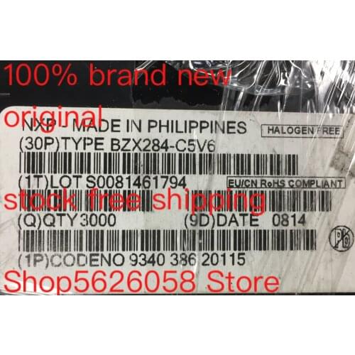 50PCS/LOT BZX284-C5V6 BZX284 SOD-110 100% original spot free shipping