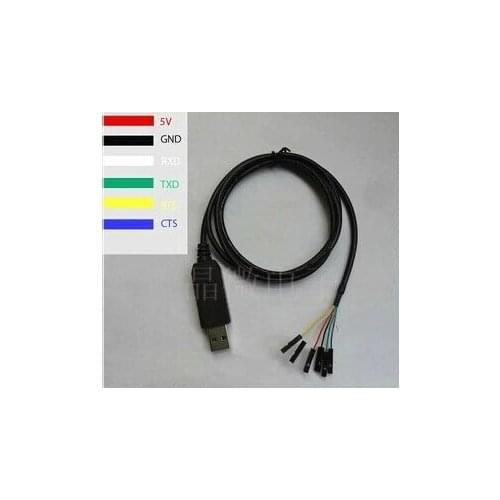 Free shipping 1pcs FT232 Brush USB To TTL Serial Cable Line Electric Adapter FTDI Chipset Computer FT232RL