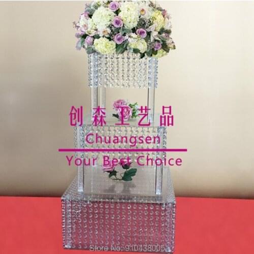 Free shipping new design cupcake stand , 3 tier acrylic crystal cake stand , wedding event deco cake holders