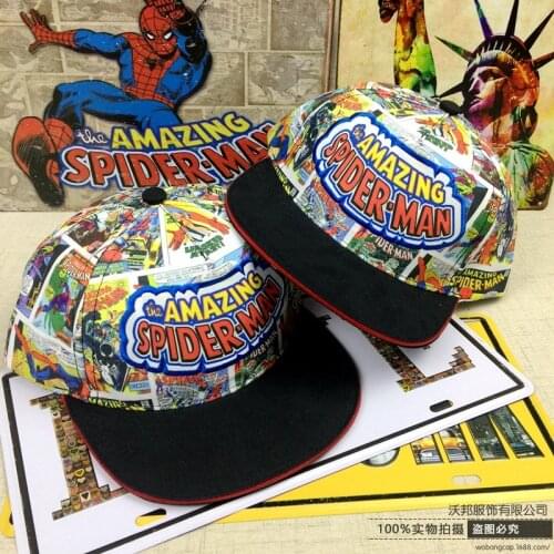 2021 Disney plus Marvel Frozen Hip Hop Hat Spiderman Mickey Mouse Children Cotton Baseball Cap Kid Boy Girl Cool Caps Adjustable
