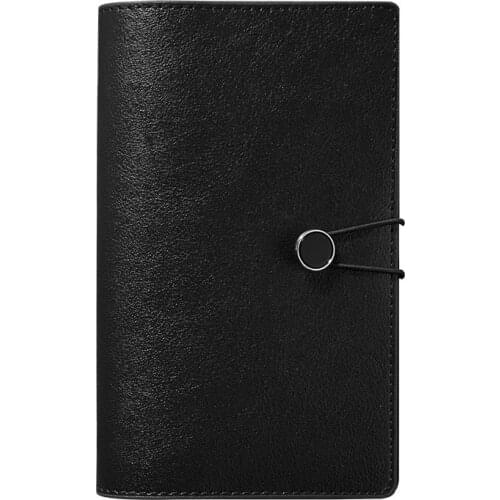 A6 Binder Notebook and Journal Small Travelers Diary Spiral Notepad Soft Business Office Daily Note Book 6 Rings Line Sketchbook