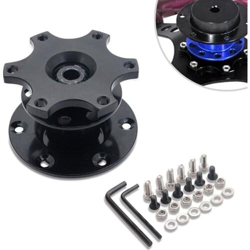 Steering Wheel Quick Release Hub Boss Kit Wheel Hub Adapter For 6 Hole Steering Wheel Hub Car Accessories