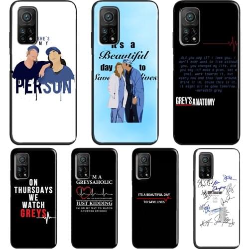 Greys anatomy For POCO M3 Pro F3 X3 NFC Case For Xiaomi Mi Note 10 Lite A3 9T 10T Pro Mi 11 Lite Coque