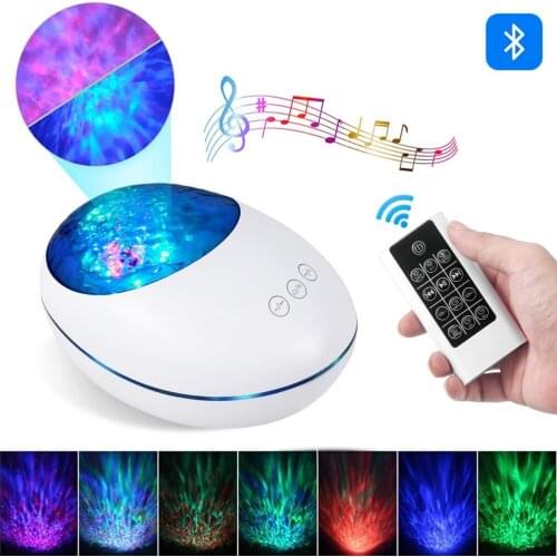 Galaxy Projector Starry Sky Night Light Ocean Wave Projector With Bluetooth Sky Light Beam Projector For Childrens Night Lamp