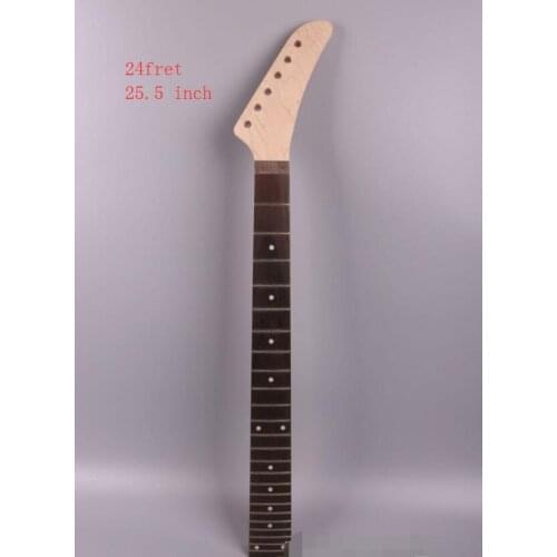 Maple guitar neck 24 Fret Rosewood Fretboard For Banana Guitar Locking Nut