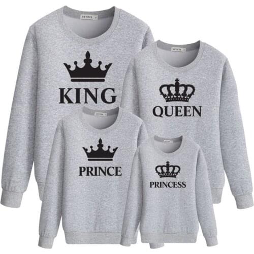 Family Look Long Sleeve Letter Printed Cotton Hoodies Couple Clothes Mother Mama Boys Clothes Family Matching Son Pullover Tops