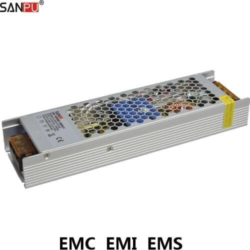 SANPU Switching Power Supply EMC 24V 300W 12.5A Low Noise Output 220V 230V AC-DC Transformer SMPS Fanless for 24VDC 3D Printer