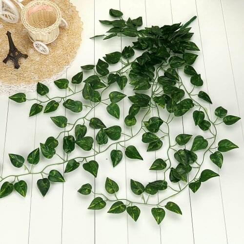 Artificial Green Hanging Garland Plant Home Room Garden Wall Door Wedding Party Decoration DIY Festival Fake Plants Ornament