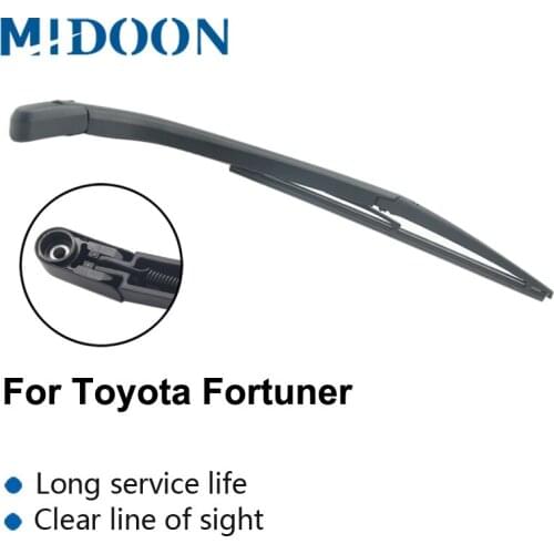 MIDOON Wiper 12" Rear Wiper Blade & Arm Set Kit For Toyota Fortuner MK1 2004 - 2015 Windshield Windscreen 2005 2006 2007 2008