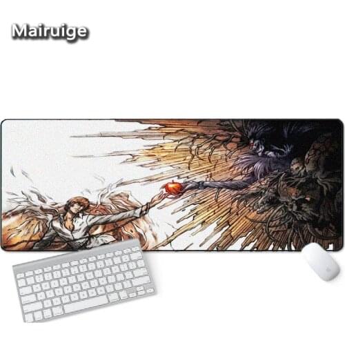 Mairuige Anime Death Note 300X800X3MM Durable Locking Edge Mousepad for Laptop Anime Mouse Pad Computer Mousepad Gaming Padmouse