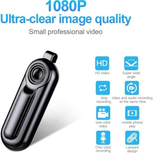 Mini Camera Recorder Full HD 1080P Secret Camcorder Video Voice Record Wearable Portable Outdoor Audio DVR Micro Cam max 128g