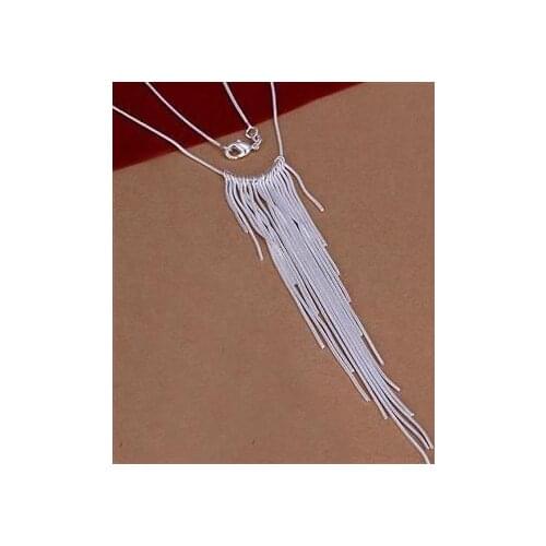 N026 Fine Silver Color Wholesale Jewelrys,Hot Sale Factory Price Charm Free Shipping Silver Fashion Wicker Necklace /abdaiska