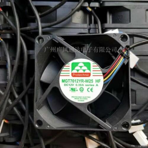 NEW MGT7012YR-W25 HF DC 12V 0.39A 4-wire 70x70x25mm Server Cooling Fan