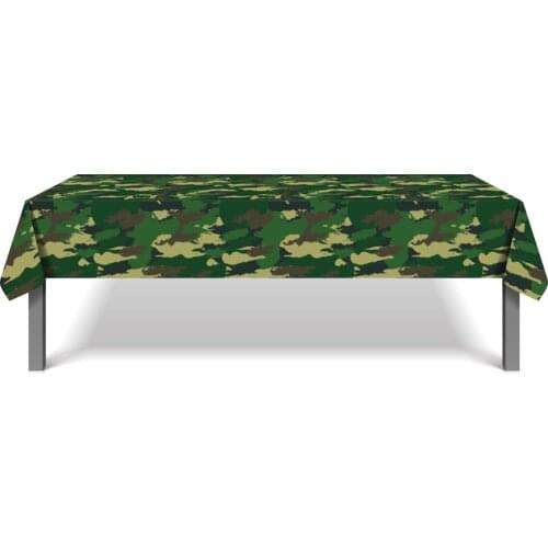130*220cm National Camouflage Military Officers and Soldiers Theme Birthday Disposable Tablecloths Baby Shower Decors Tablecover