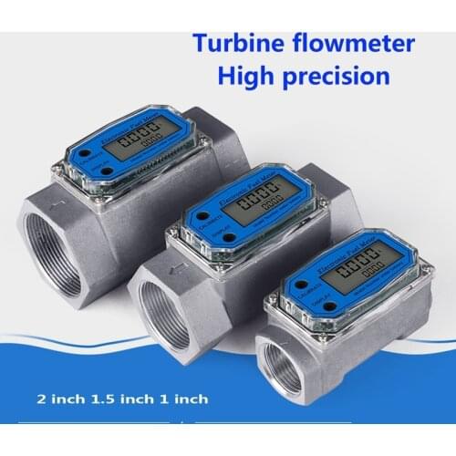 Flowmeter Digital Fuel Gauge K24 Methanol Diesel Gasoline Kerosene Chemical Water Electronic Liquid turbine Meter Flow Meter