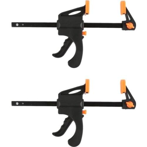 Spreader Work Bar Clamp F Clamp Gadget Tool DIY Hand Speed Squeeze Quick Ratchet Release Clip Kit 4 Inch Wood Working Home