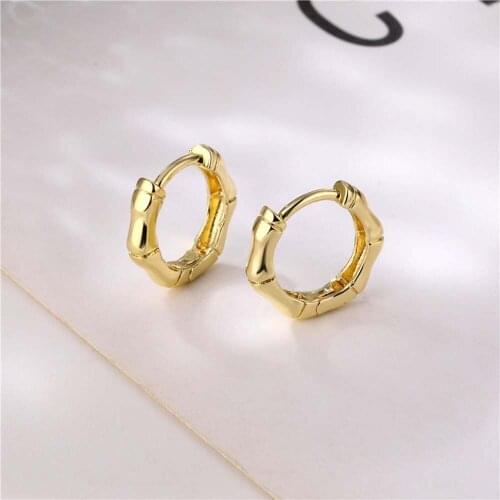 Horn Ear Hoop Earrings Temperament Simple Personality Trend Hexagonal Wild Earrings Ear Buckle Women Fashion Jewelry Gifts