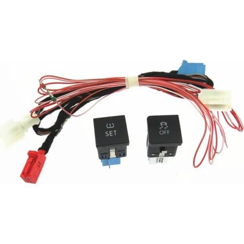 SCJYRXS Tire Pressure Monitoring Button Traction Control ESP Switch & Cable for VW Golf MK6 Scirocco 56D 927 121 1KD927117