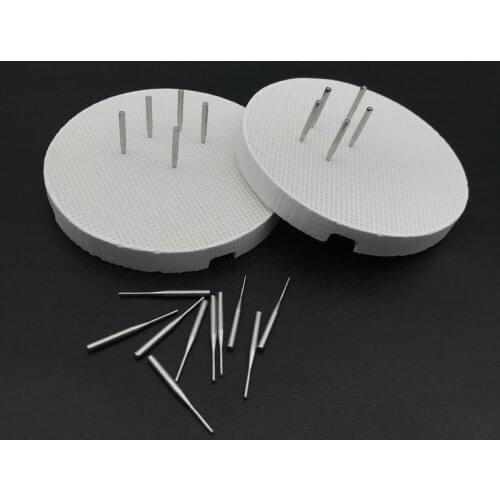 Dental Lab Honeycomb Round Firing Trays with Metal Pins Dental Technician Supplies