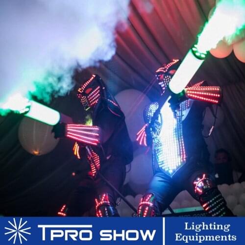 1 RGB LED CO2 Gun Cryo Pistola Machine Stage Lighting Effect 1 Cylinder Backpack High Pressure Gas Hose For DJ Disco Live Show