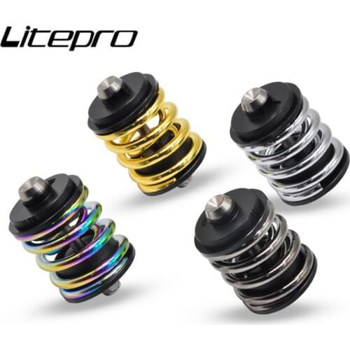 Bicycle Spring Suspension Rear Shock Shocks Absorber Folding Bike Titanium Screw Rod For Brompton 3Sixty