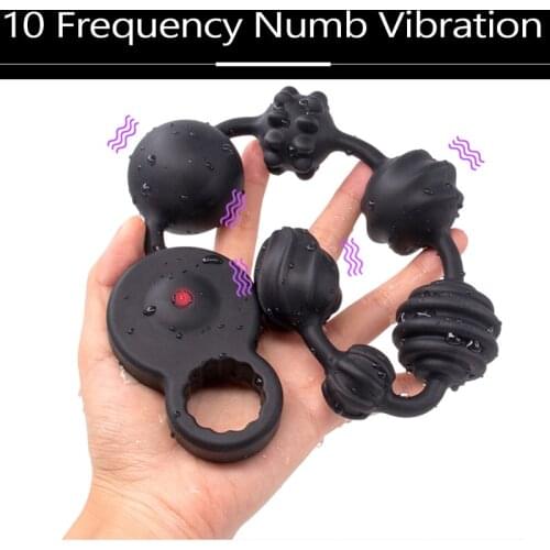 Vibration backyard pull beads anal dilator super long soft silicone vibrator G spot anal plug teaser couple sex toys buttplug