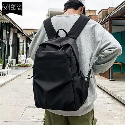 Waterproof Nylon Mens Travel Backpacks Urban Man 15.6 Inch Laptop Backpack Fashion Lightweight School Backpack for Teenagers