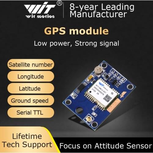 WitMotion High-Precision WT-NEO6M Serial GPS Module, Low-consumption Satalite GPS Sensor, Powerful Signal Searching,UART Output