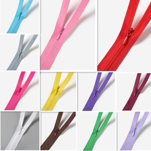 20pcs 3# 30-50cm (12-20 inches) Concealed zipper Tailor sewing process Multi-color optional