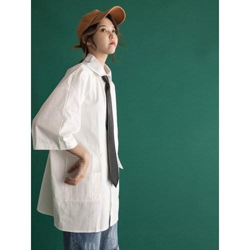 Bella Philosophy Women Spring Summer Half Sleeve Blouse Shirts With Tie Vintage Female Loose Tops Lady Preppy Ttyle Shirts