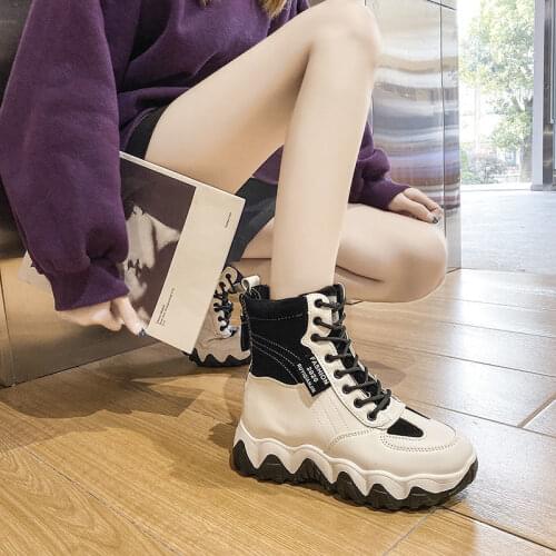 Shoes Winter Warm Platform Woman Snow Boots Plush Female Casual Sneakers Faux Suede Leather Female Snowboots Warm Shoes Fur