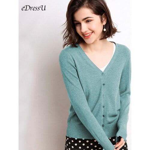 12 Colors Women Knitting Cardigan 2020 Spring Knit Jacket Solid Loose Elegant Office Lady Knitwear Casual Daily Outwear HW-4