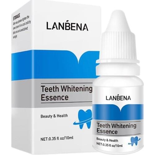 LANBENA 2PCS Teeth Whitening Serum Essence Oral Hygiene Cleaner Remove Stains Plaque Mouth Bleaching Teeth Tools